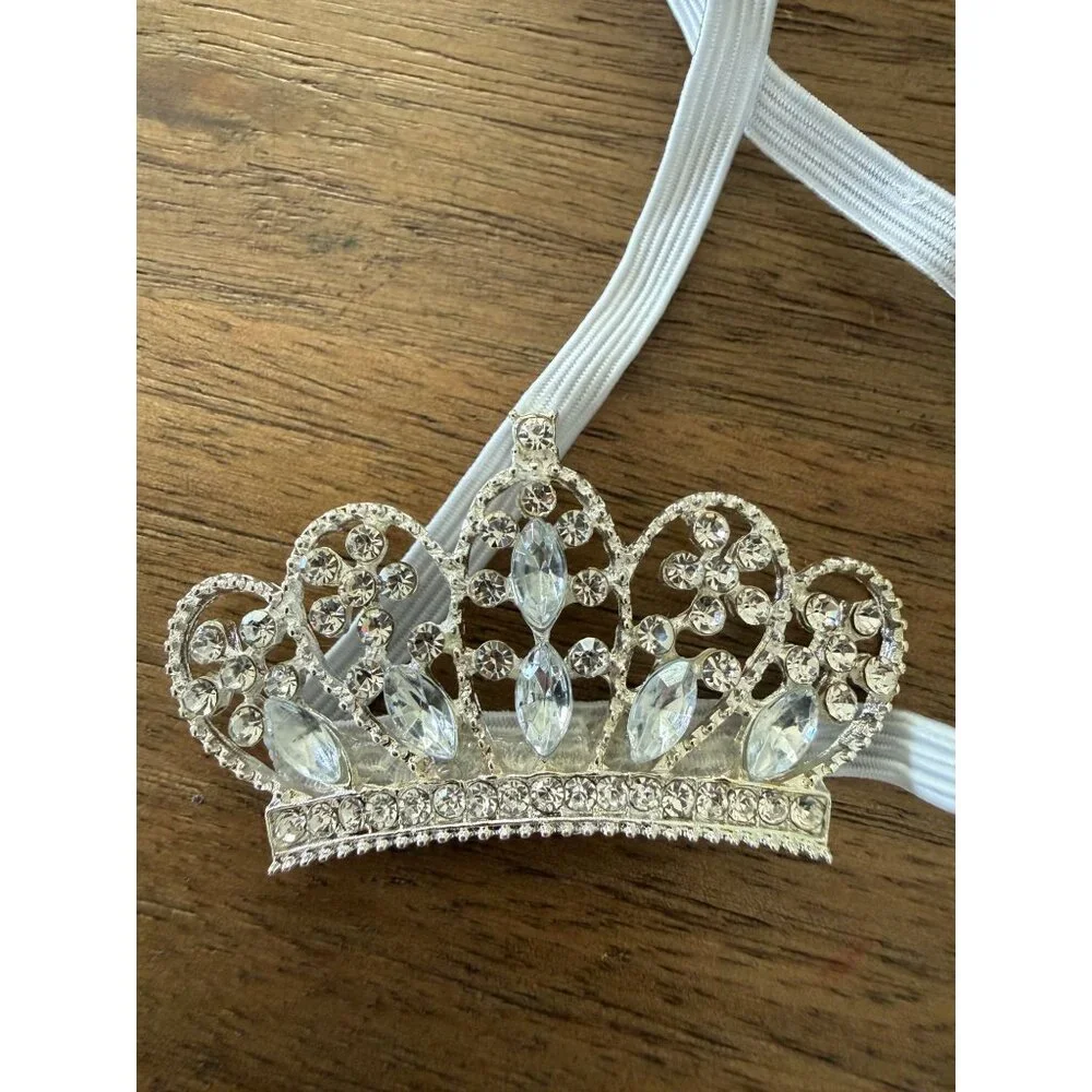 Brand new Miniature Rhinestone Tiara Headband for babies